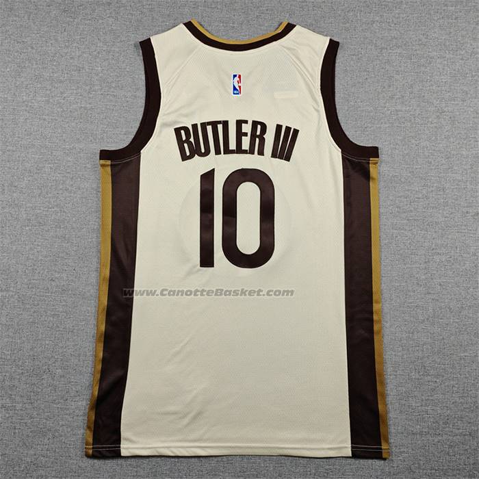 Maglia Golden State Warriors Jimmy Butler Iii No 10 Citta 2025-26 Crema